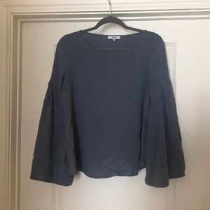 Light blue bell sleeve top size L